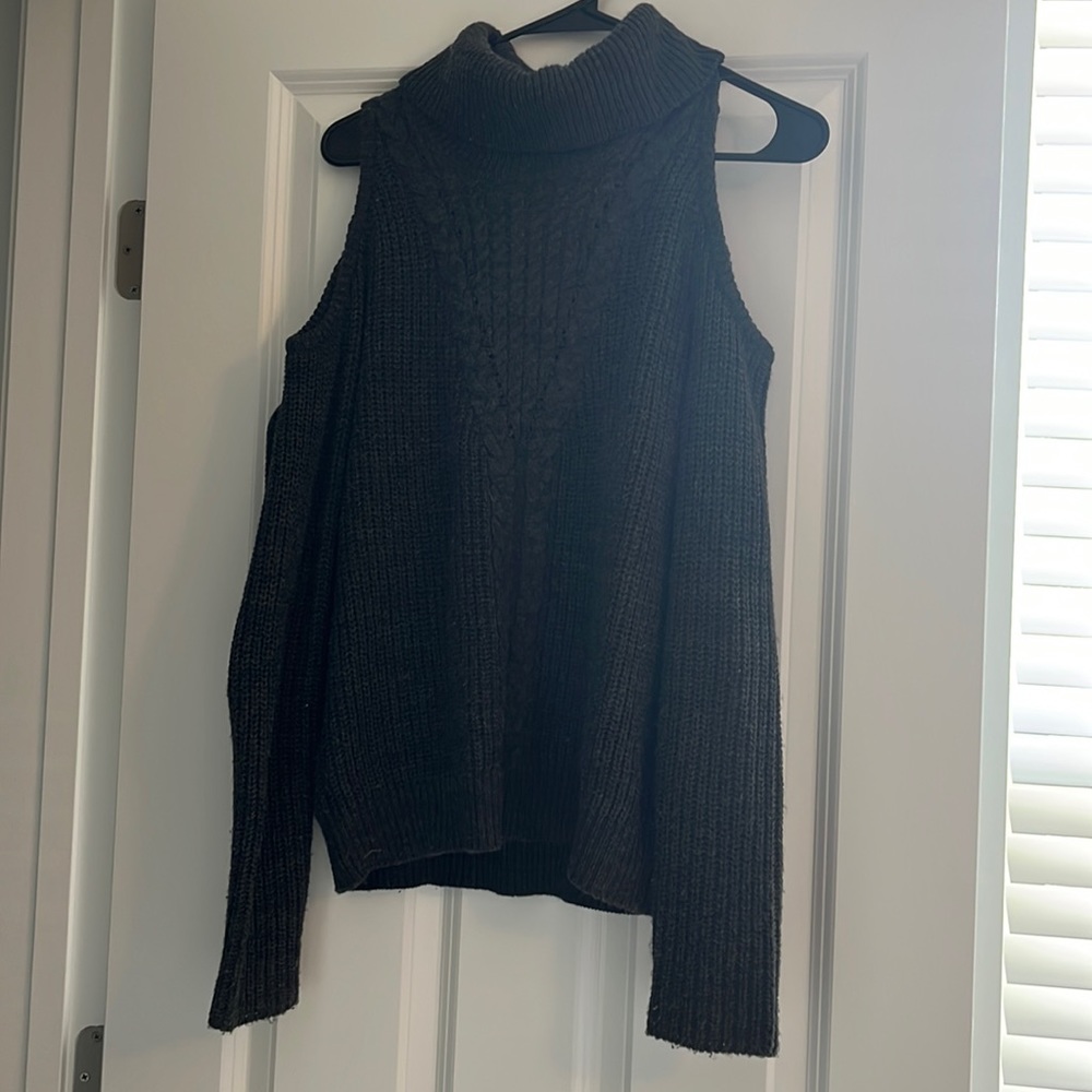 Gray turtleneck